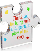 Thank You Small Puzzle Acrylic Plaque